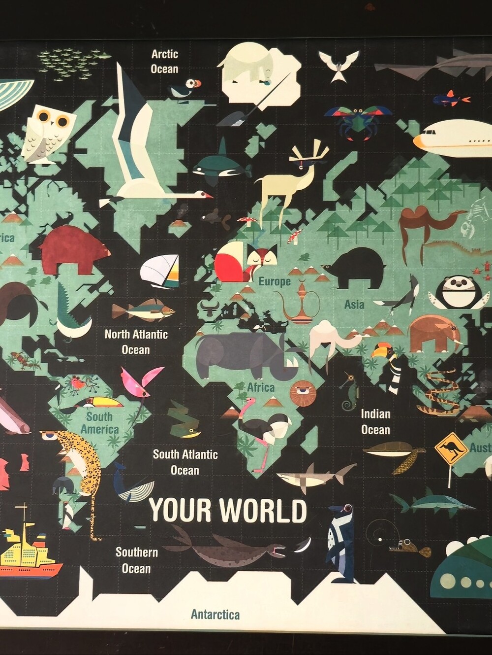 Mudpuppy "Your World" 1000 Piece Jigsaw Puzzle - 100% Complete